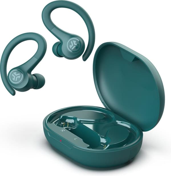 JLab Go Air Sport-hovedtelefoner True Wireless Stereo (TWS) In Ear Bluetooth Turkis (IEUEBGAIRSPRTRTEL124)