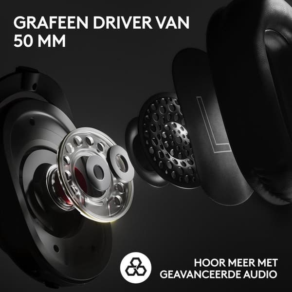 Logitech PRO X - gaming - headset - circumaural - LIGHTSPEED - trådlöst - brusisolering - vit