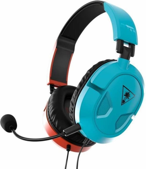 Turtle Beach Recon 50 -kuulokkeet, langallinen pääpanta, pelinsininen - punainen (TBS-8150-05)