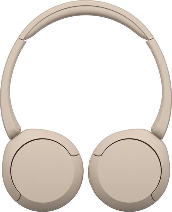 Sony WH-CH520 - Hovedtelefoner med mikrofon - on-ear - Bluetooth - trådløs - beige