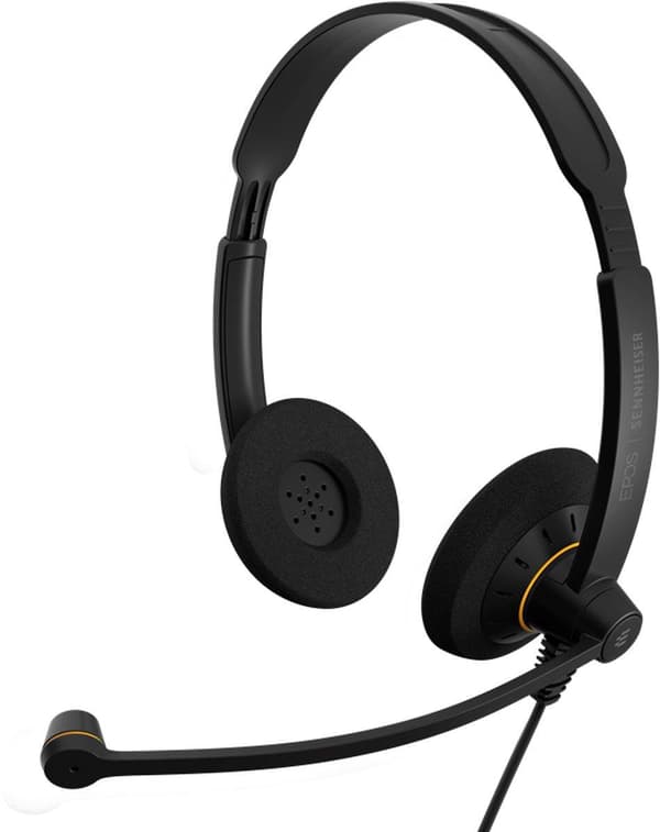 EPOS I SENNHEISER IMPACT SC 60 - 100 Series - Headset - On-Ear - Kablet - Nem frakobling - Sort med sølv