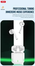Miniatyrbild 3 av 6: TWS Airpods BT 5.1 Stereo Hörlurar med laddbox XO - Vit