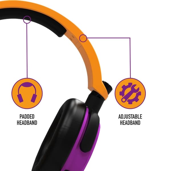 Stealth C6-100 Gaming Headset for Switch, XBOX, PS4/PS5, PC - Neon Orange/Purple