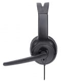 Miniatyrbillede 4 af 6: MANHATTAN Mono USB Headset, On-Ear Design (On-Ear), Enkeltsidet Ørekop, Kabelført, USB-A stik, Integreret lydstyrkekontrol, Justerbar mikrofon, Sort (