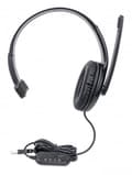 Miniatyrbillede 6 af 6: MANHATTAN Mono USB Headset, On-Ear Design (On-Ear), Enkeltsidet Ørekop, Kabelført, USB-A stik, Integreret lydstyrkekontrol, Justerbar mikrofon, Sort (