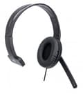Miniatyrbillede 2 af 6: MANHATTAN Mono USB Headset, On-Ear Design (On-Ear), Enkeltsidet Ørekop, Kabelført, USB-A stik, Integreret lydstyrkekontrol, Justerbar mikrofon, Sort (