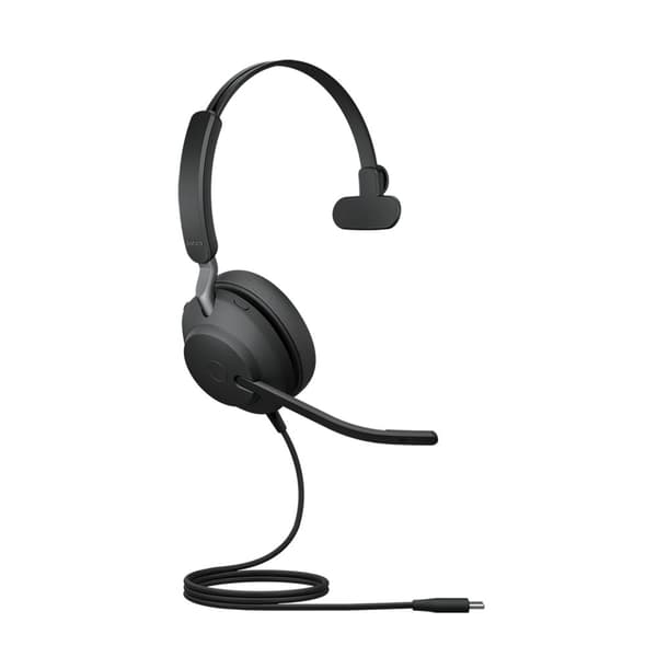 GN Jabra Jabra Evolve2 40 SE UC Mono - Headset - On-ear - Kabelansluten - USB-C - Brusisolering - Optimerad för UC (24189-889-899)