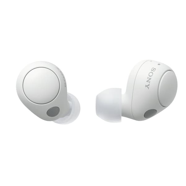 Sony WF-C700N - True trådlösa hörlurar med mikrofon - in-ear - Bluetooth - aktiv brusreducering - vit (WFC700NW.CE7)