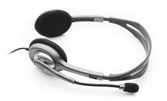 Logitech H111 Stereo Headset Øretelefoner Kablet Pandebånd Office/Call Center Grå (981-000612)