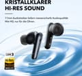 Miniatyrbillede 2 af 6: soundcore Liberty 4 NC - Trådløse støjreducerende øretelefoner (sort) - 98,5 % støjreduktion - Adaptiv støjreduktion til ører og miljø - Højopløselig