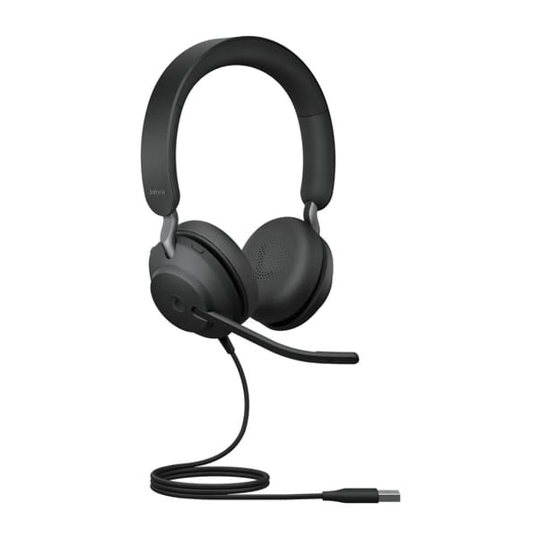 GN Jabra Jabra Evolve2 40 SE MS Stereo - Headset - On-Ear - Kabel - USB-A - Brusisolering - Certifierad för Microsoft Teams (24189-999-999)