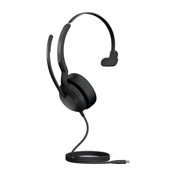 Jabra Evolve2 50 MS Mono - Kuulokkeet - On-Ear - Bluetooth - langaton - aktiivinen melunvaimennus - USB-C - musta (25089-899-899)