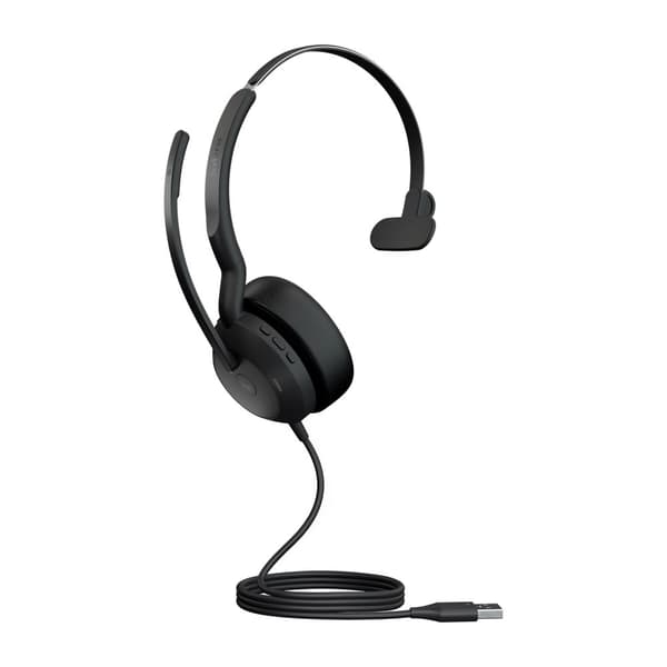 GN Jabra Jabra Evolve2 50 UC Mono - Headset - On-Ear - Bluetooth - trådlöst - aktiv brusreducering - USB-A - Svart (25089-899-999)
