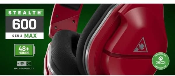 Turtle Beach Stealth 600 Gen2 MAX - Gaming headset - Rød - Xbox, PS5, PS4, PC & Switch