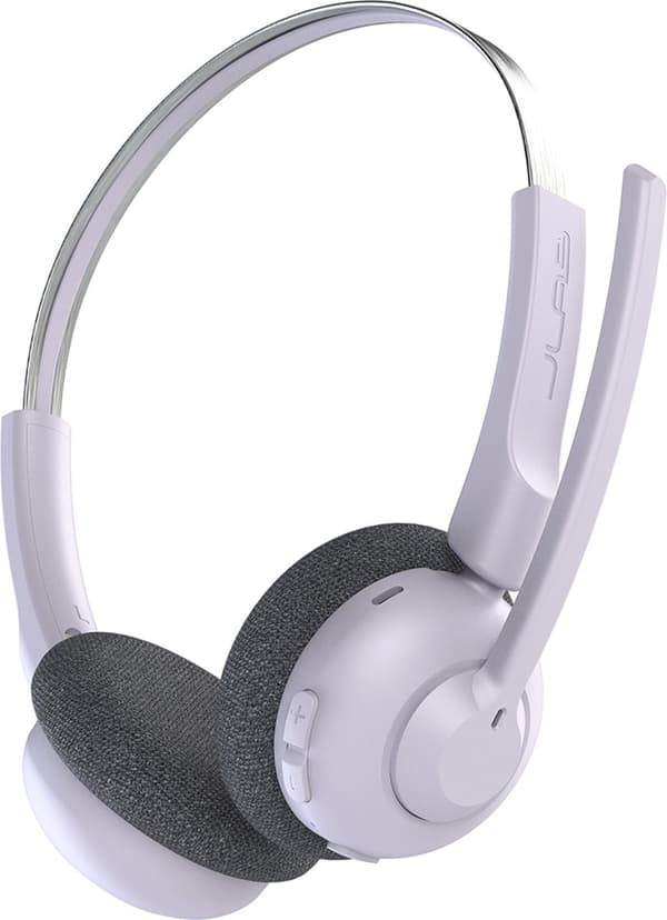 JLab Go Work Pop Headset med mikrofon - Trådløst headset Bluetooth - Støjreducerende mikrofon - 50 timers spilletid