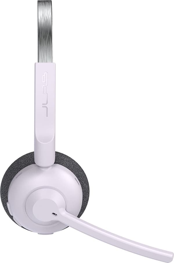 JLab Go Work Pop Headset med mikrofon - Trådløst headset Bluetooth - Støjreducerende mikrofon - 50 timers spilletid