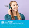 Miniatyrbild 5 av 8: JLab Go Work Pop Headset med mikrofon - Trådlöst headset Bluetooth - Brusreducerande mikrofon - 50 timmars speltid