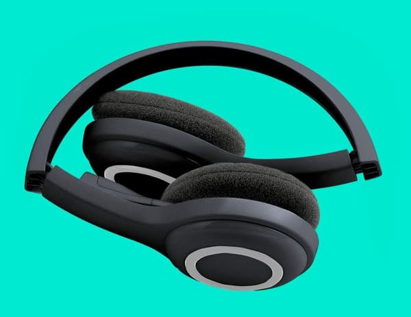 Logitech H600 - Trådlöst headset med USB, stereohörlurar med mikrofon - mottagare För datorer - Svart