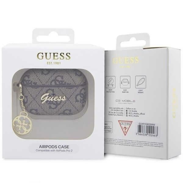 Guess Airpods Pro 2 Skal Charm Collection - Brun