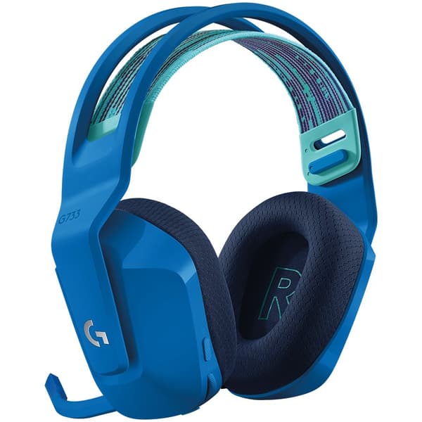 Gaming Earphone Logitech G733 Blue Lightspeed Wireless RGB, Microphone, Blue