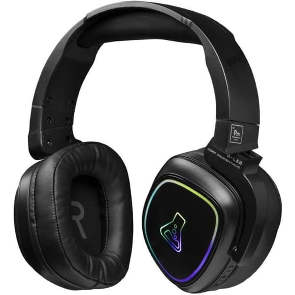 Spelheadset - THE G-LAB - KORP-PROMETHIUM - Trådlöst + Bluetooth - Kompatibel med PC, PS4, XboxOne - Svart