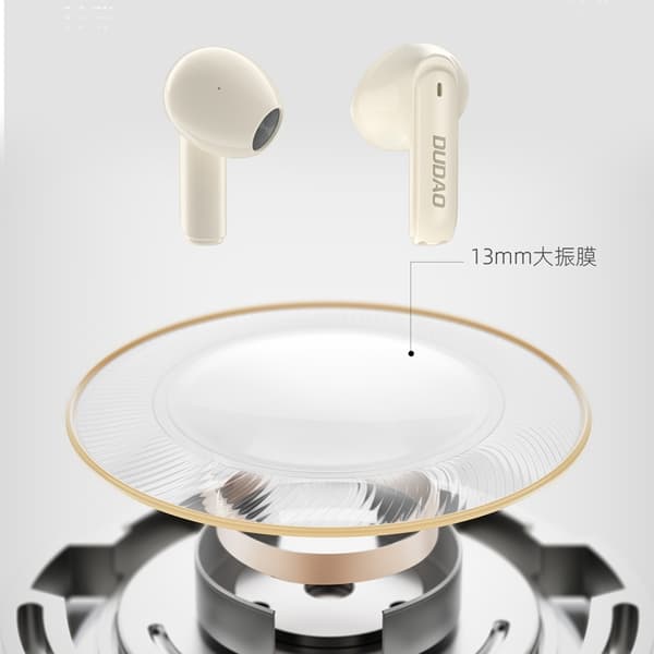 Dudao U18Pro In-Ear Bluetooth 5.3 TWS Trådlösa Hörlurar - Beige