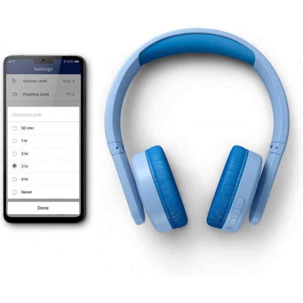 Philips K4206 -trådlösa hörlurar för barn, blå