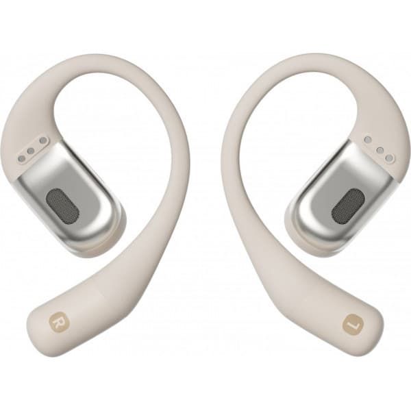 Shokz OpenFit trådløse høretelefoner, beige
