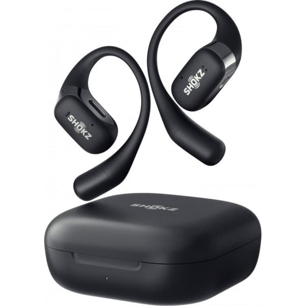 Shokz OpenFit trådlösa hörlurar, svart