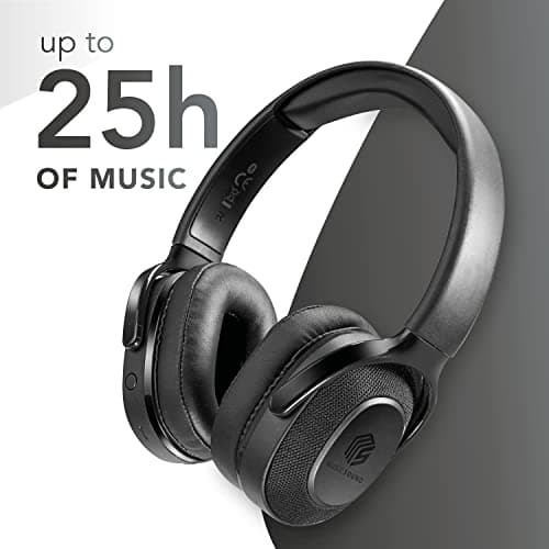 Music+Sound DEEP Bluetooth-hovedtelefoner sorte on-ear max. 25 timers køretid 1 (60722)