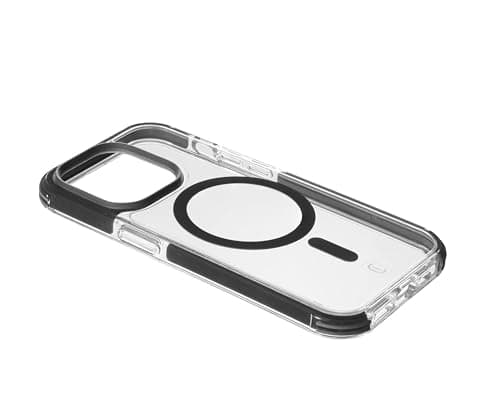 cellularline - Force Tetra Strong Guard - iPhone 15 Pro - Ultraskyddande skal - Kompatibel med Apple Magsafe Ecosystem - Transparent