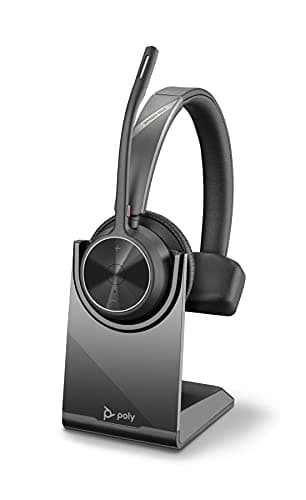 HP Poly VOYAGER 4310 Headset med Laddstation - Trådlöst - Kontor/Call Center - 122 g - Hörlurar - Svart (77Y92AA)