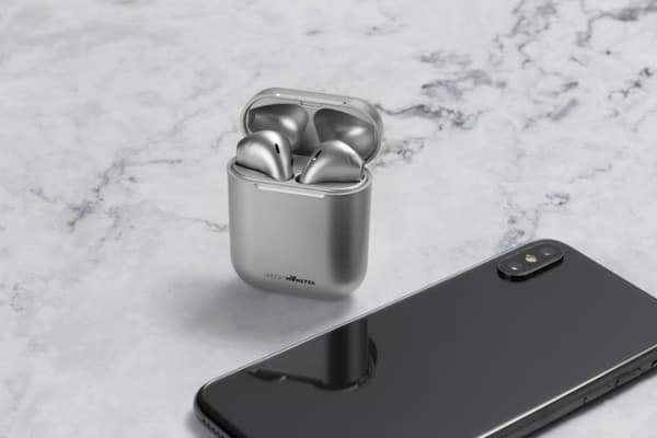 Gadgetmonster TWS Silver Earbuds