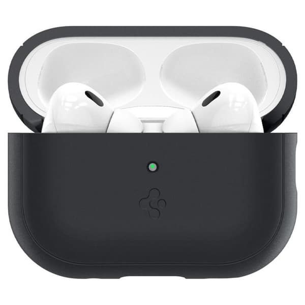 Spigen Airpods Pro 1/2 Skal Silicone Fit Strap - Svart
