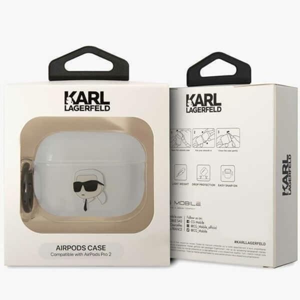 Karl Lagerfeld Airpods Pro 2 Skal Ikonik Karl Lagerfeld - Clear