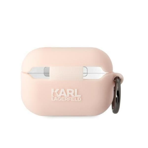 Karl Lagerfeld AirPods Pro 2 Skal Silicone Choupette Head 3D - Rosa