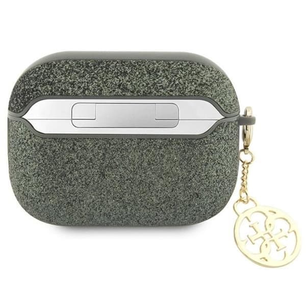 Guess Airpods Pro 2 Skal Glitter Flake Charm - Grön