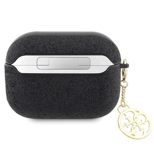 Guess Airpods Pro 2 Skal Glitter Flake Charm - Svart