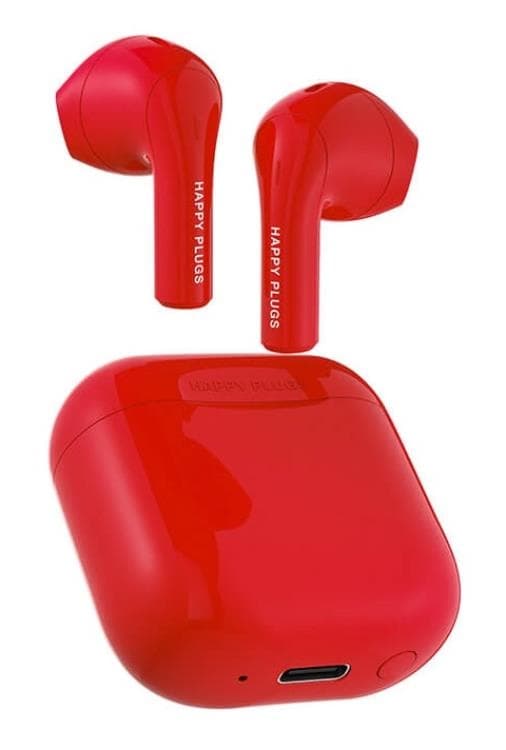 Happy Plugs Joy Hörlur In-Ear TWS - Röd