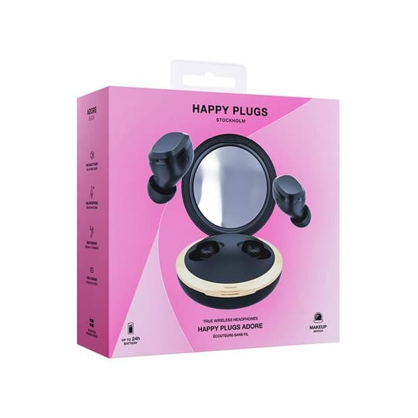 Happy Plugs Hörlur Adore - Svart
