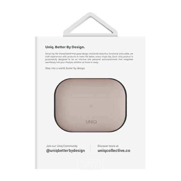 UNIQ AirPods Pro 2 Skal Lino Silikon - Blush Rosa