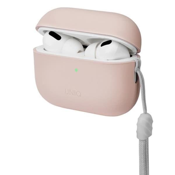 UNIQ AirPods Pro 2 Skal Lino Silikon - Blush Rosa