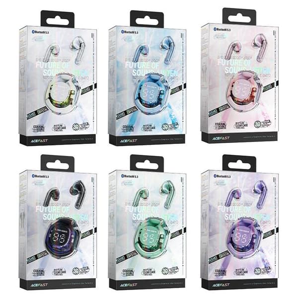 Acefast In-Ear Trådlösa Hörlurar Bluetooth - Vit