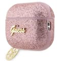 Miniatyrbild 3 av 4: Guess Airpods Pro 2 Skal Glitter Flake Charm - Rosa