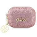 Miniatyrbild 1 av 4: Guess Airpods Pro 2 Skal Glitter Flake Charm - Rosa