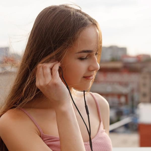 Forcell In-ear Hörlurar Highfi Premuim Sound - Svart