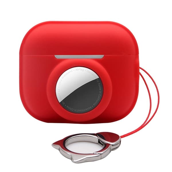 Airpods Pro 2 Skal 2-in-1 AirTag Silikon - Lila