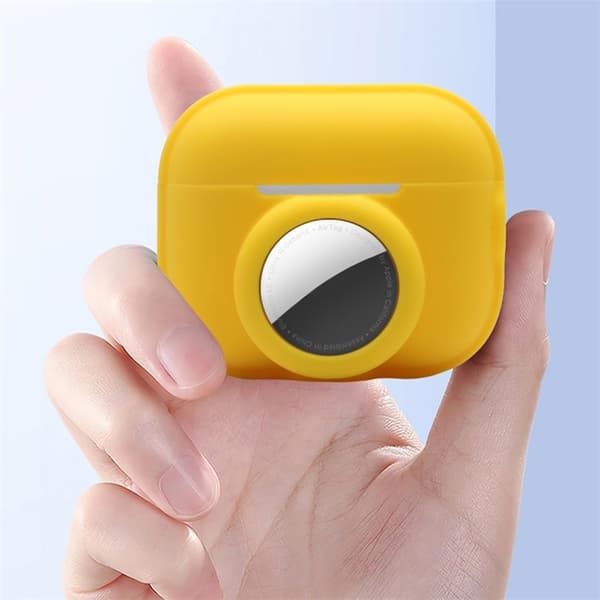 Airpods Pro 2 Skal 2-in-1 AirTag Silikon - Lila