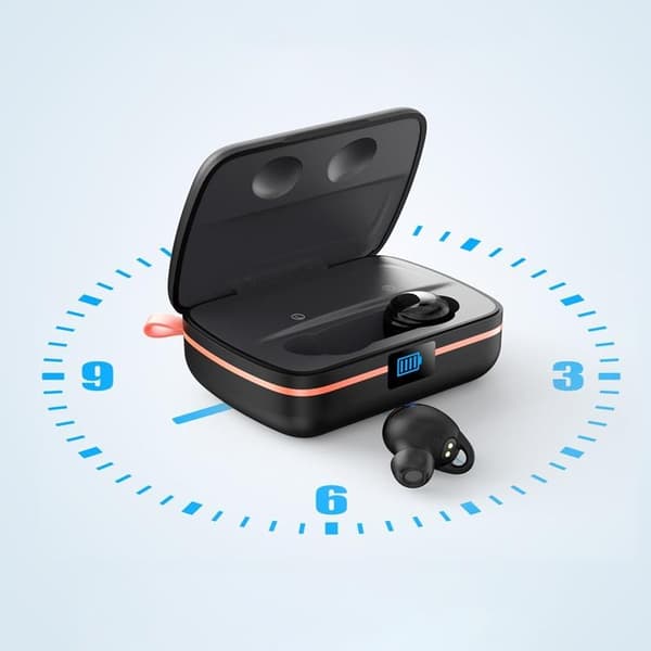 Choetech In-ear Hörlurar BH-T05 Solar TWS med Powerbank 2500mAh - Svart