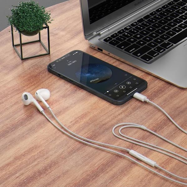 Dudao In-Ear Hörlurar med 3.5 mm Minijack Kontakt - Vit